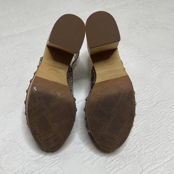 Sam Edelman Marley Python Snake Leather Platform Y2K Sandals Size 7.5 - Picture 5 of 8